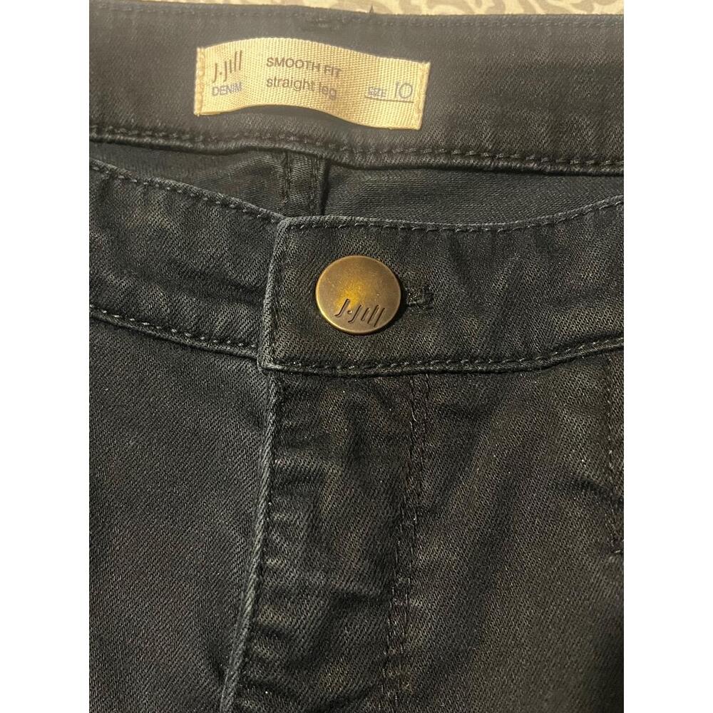 J.Jill Pants Smooth Fit Size 10 Black Straight Leg Comfortable Classic Versatile - Picture 6 of 6
